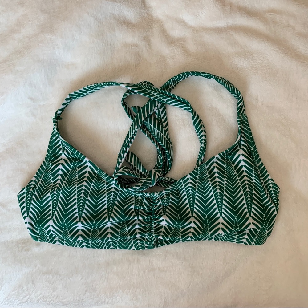 Jack’s surfboards green bikini top